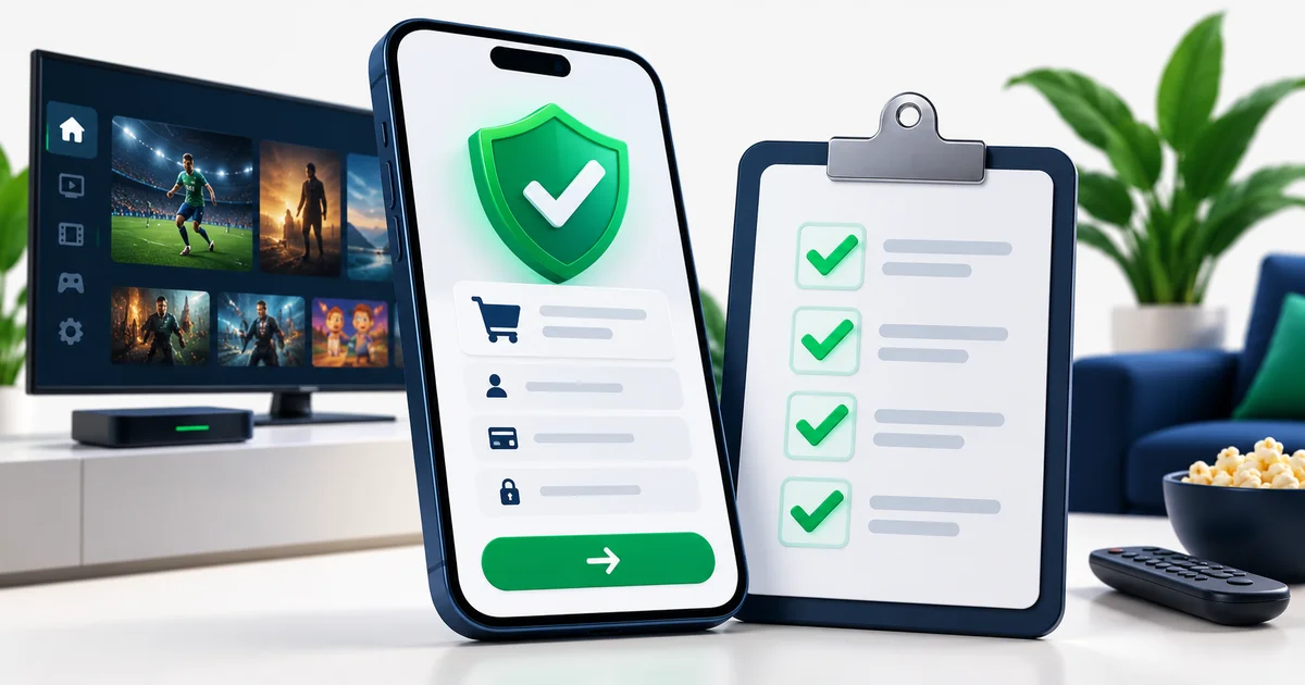 Telemóvel com ecrã de pagamento protegido e lista de verificação