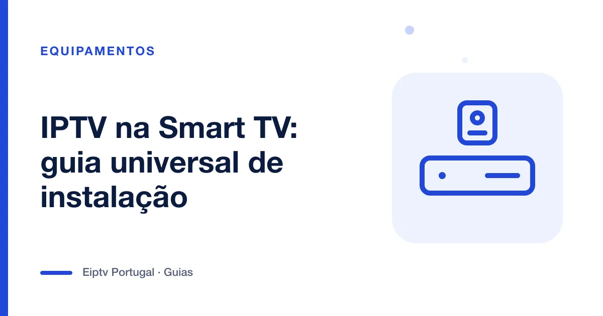 Ilustração de uma box de televisão com comando, a representar IPTV na Smart TV