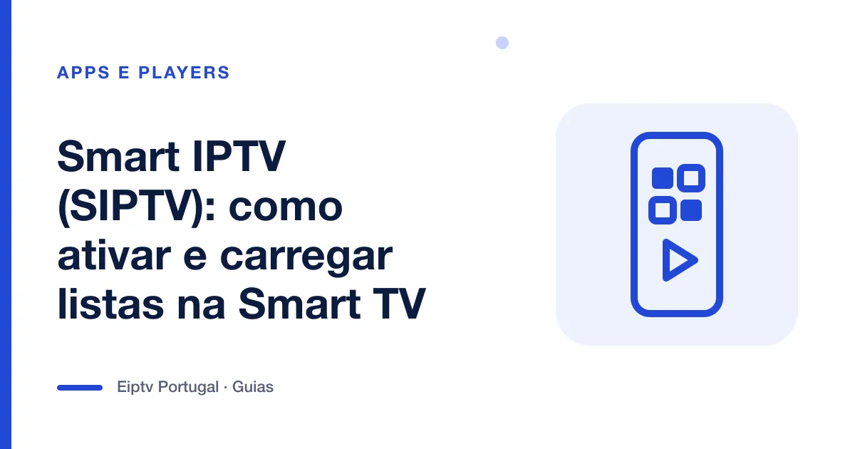 Ilustração de um telemóvel com grelha de aplicações, a representar o Smart IPTV