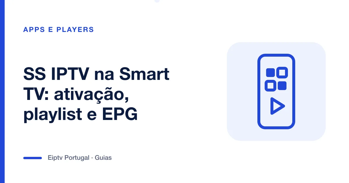 Ilustração de um telemóvel com grelha de aplicações, a representar o SS IPTV