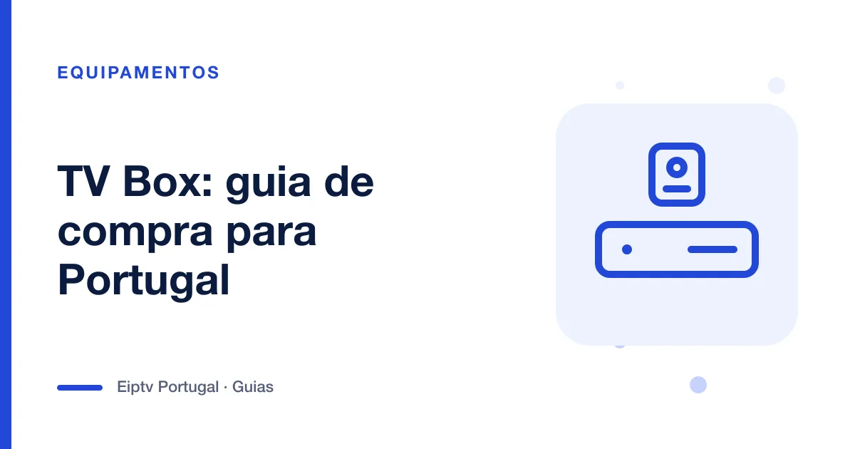 Ilustração de uma box de televisão com comando, a representar o guia de compra de TV Box